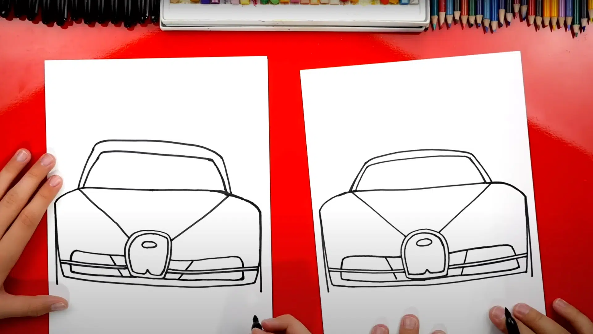 Step_5_Add_Hood_Lines_and_Front_Air_Intakes