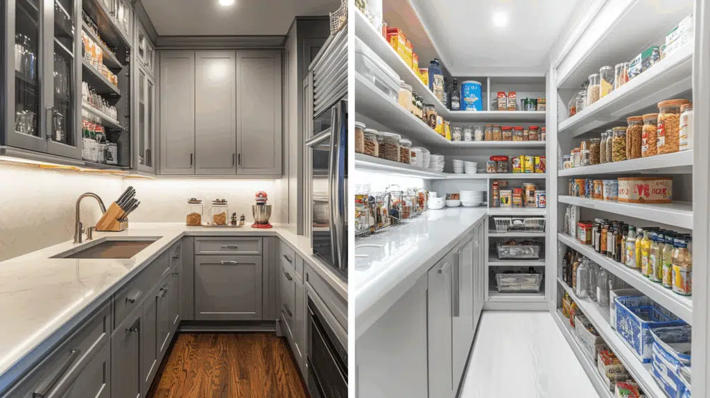 butlers pantry vs walk in pantry