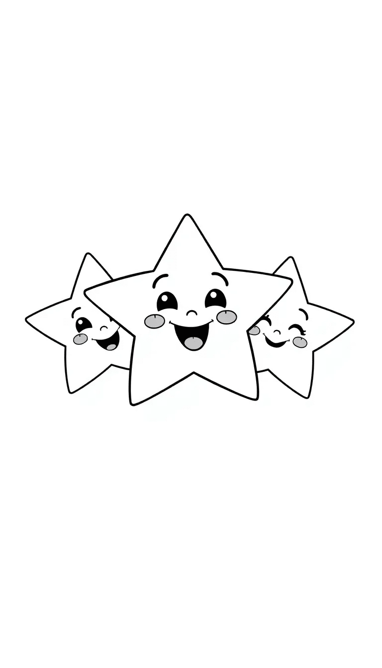A_Trio_of_Stars_with_Different_Expressions