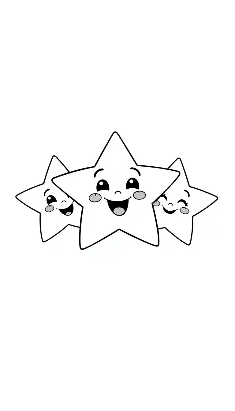 A_Trio_of_Stars_with_Different_Expressions