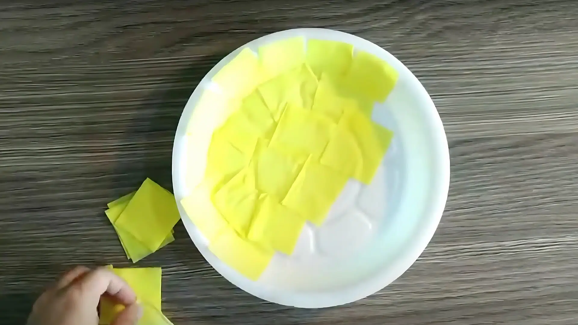 Cover the Plate with Yellow Paper