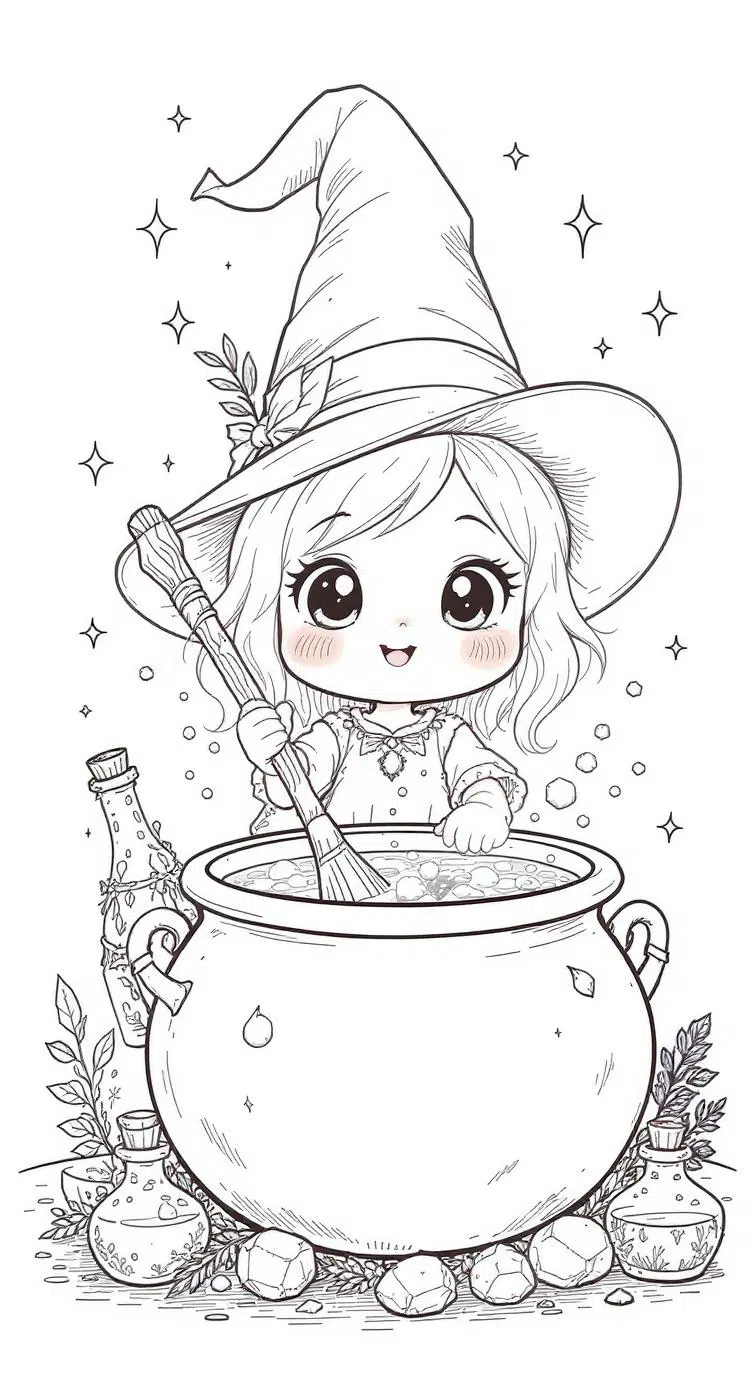 Cute_Little_Witch_Stirring_a_Potion