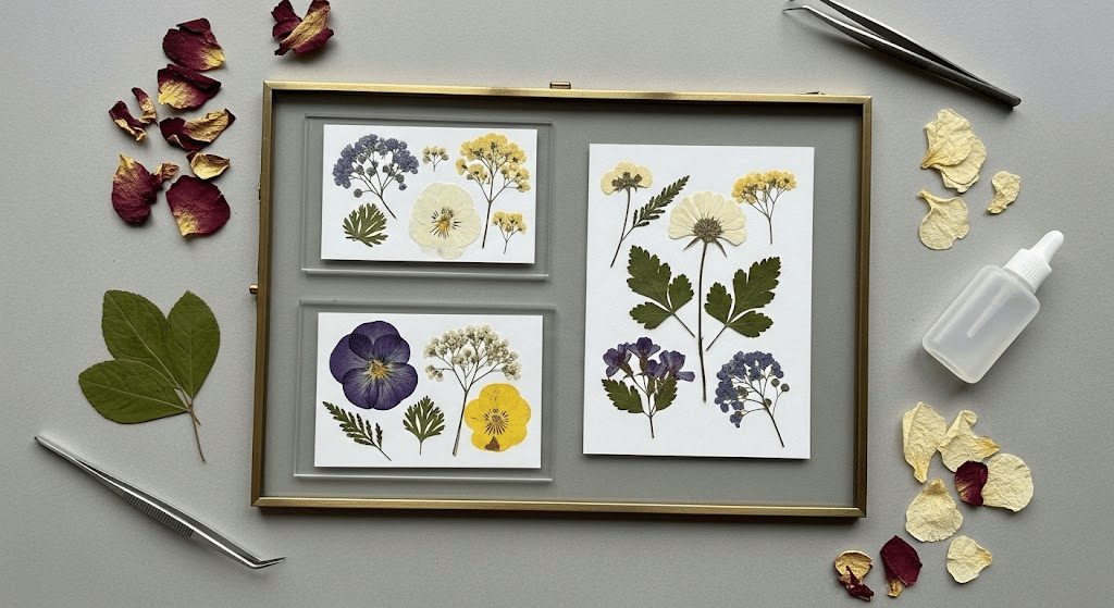 DIY_pressed_flower_art_in_a_frame