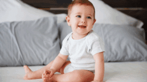 Encouraging Healthy Side Sitting in Babies - Meredith Plays