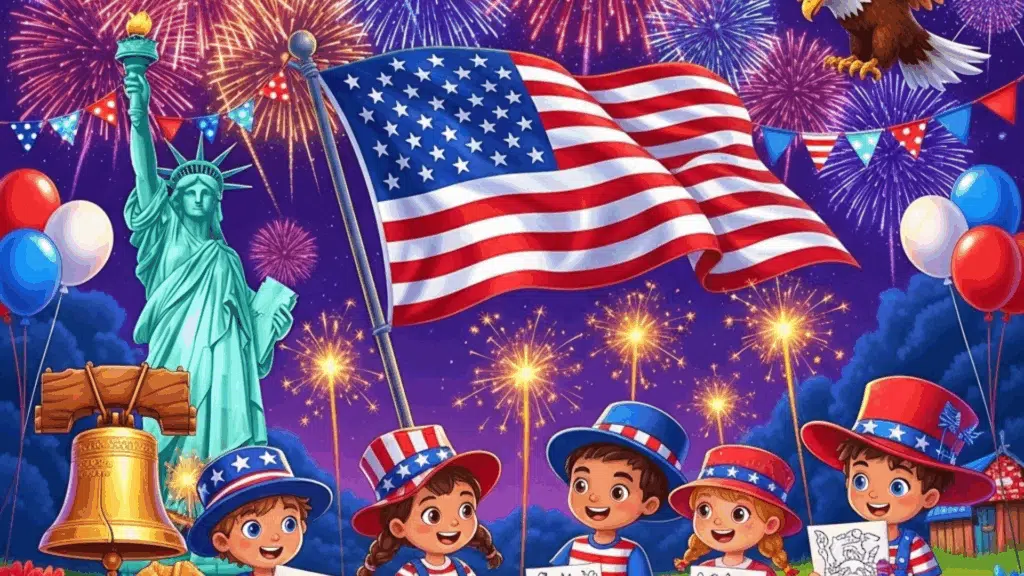 Free PDF of 4th of July Coloring Pages