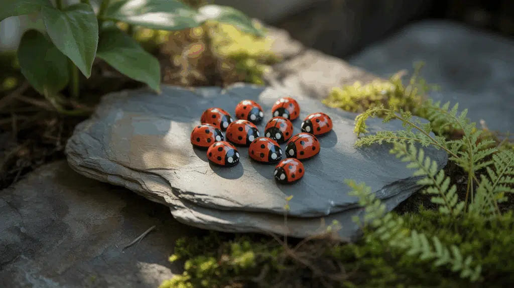 How to Make a Cute Ladybug Rock for Your Garden