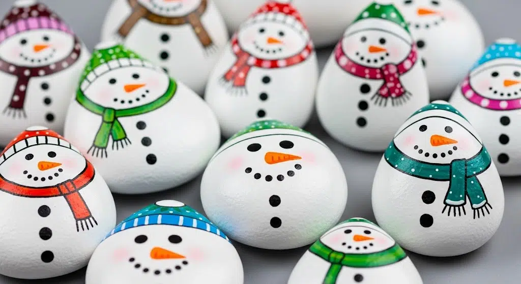 Painted_Rock_Snowmen
