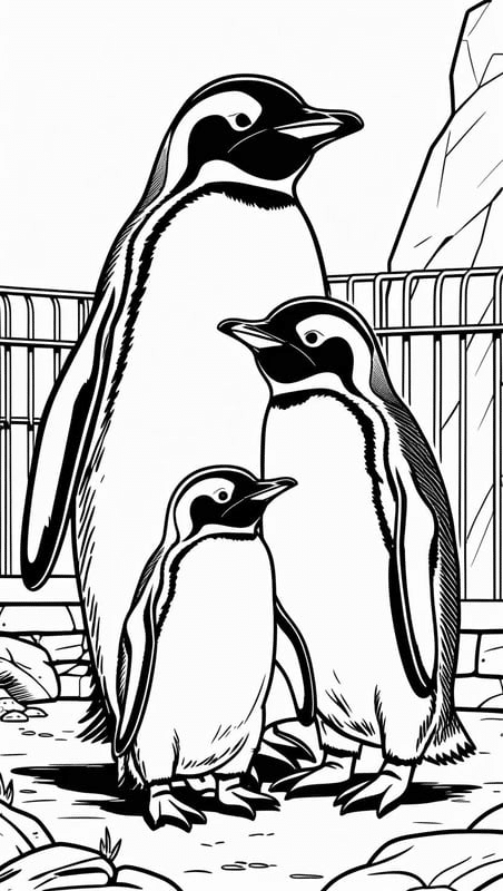 Penguin_Family_at_the_Zoo