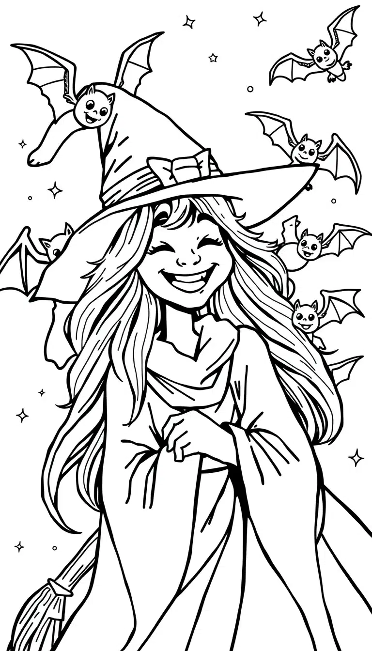 Playful_Witch_with_Flying_Bats