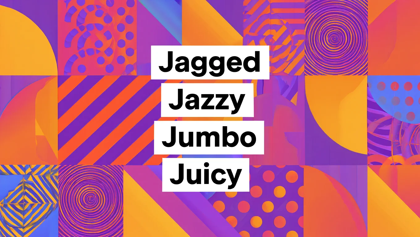 This_list_features_descriptive_and_visual_adjectives_beginning_with_J_offering_a_wide_range_of_imagery_and_sensory_details_Words_likejaggedandjuicyevoke_textures_while_terms_likejeweledandjumpybring_to_mind_vivid_visual_and_physical_movements