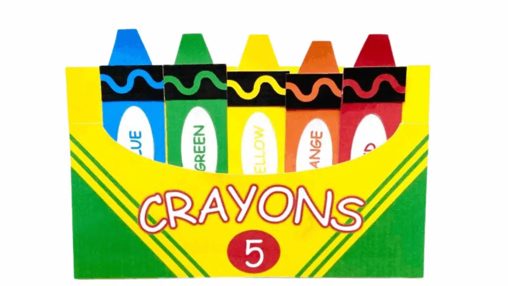 crayon box printable