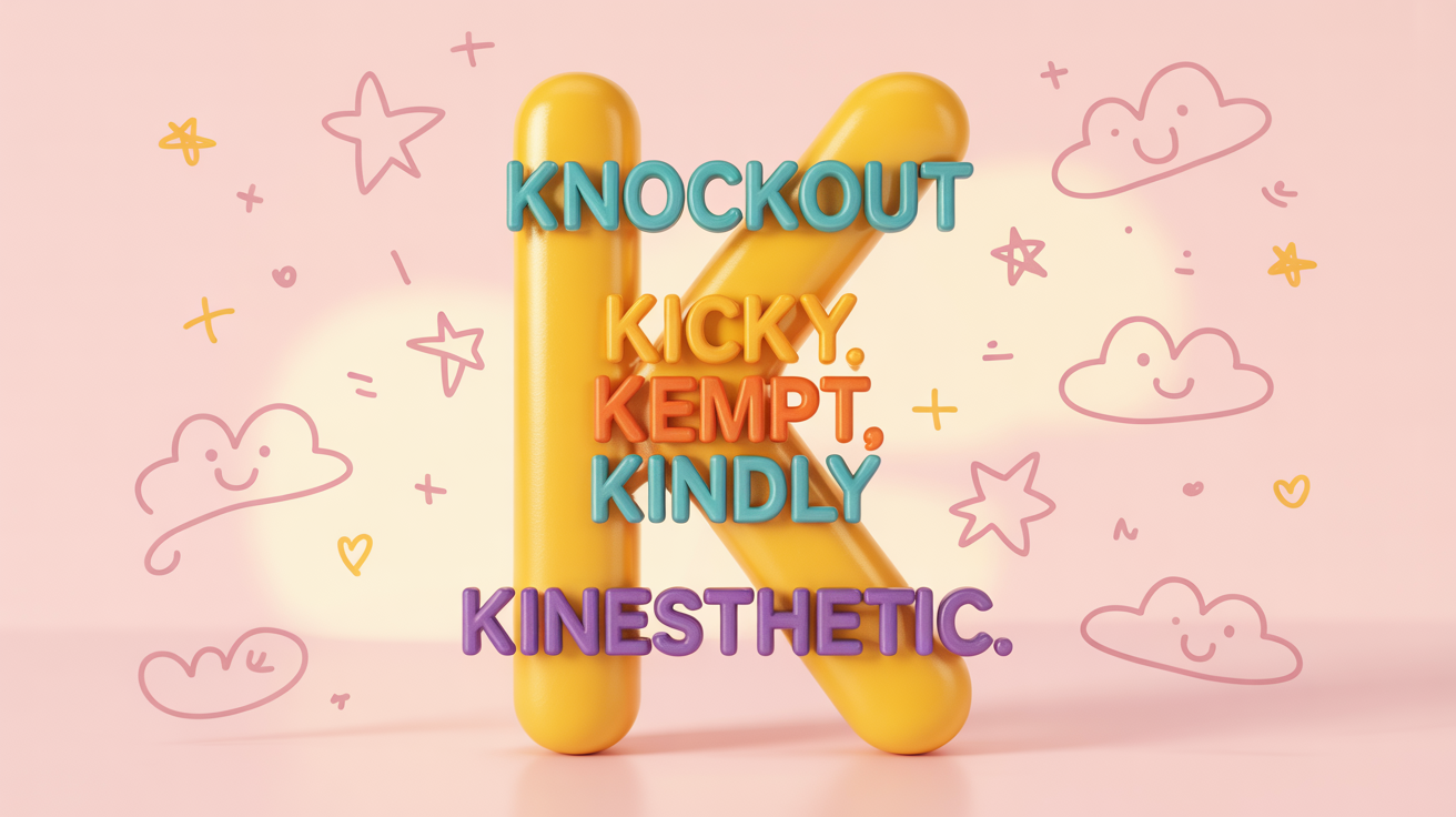 positive adjectives that start with k