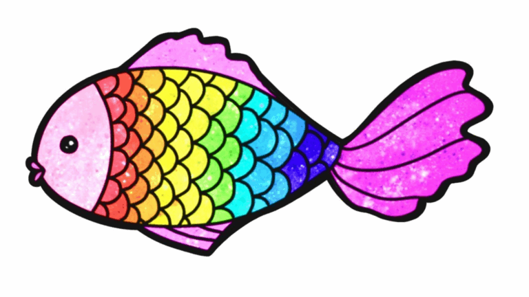rainbow fish template