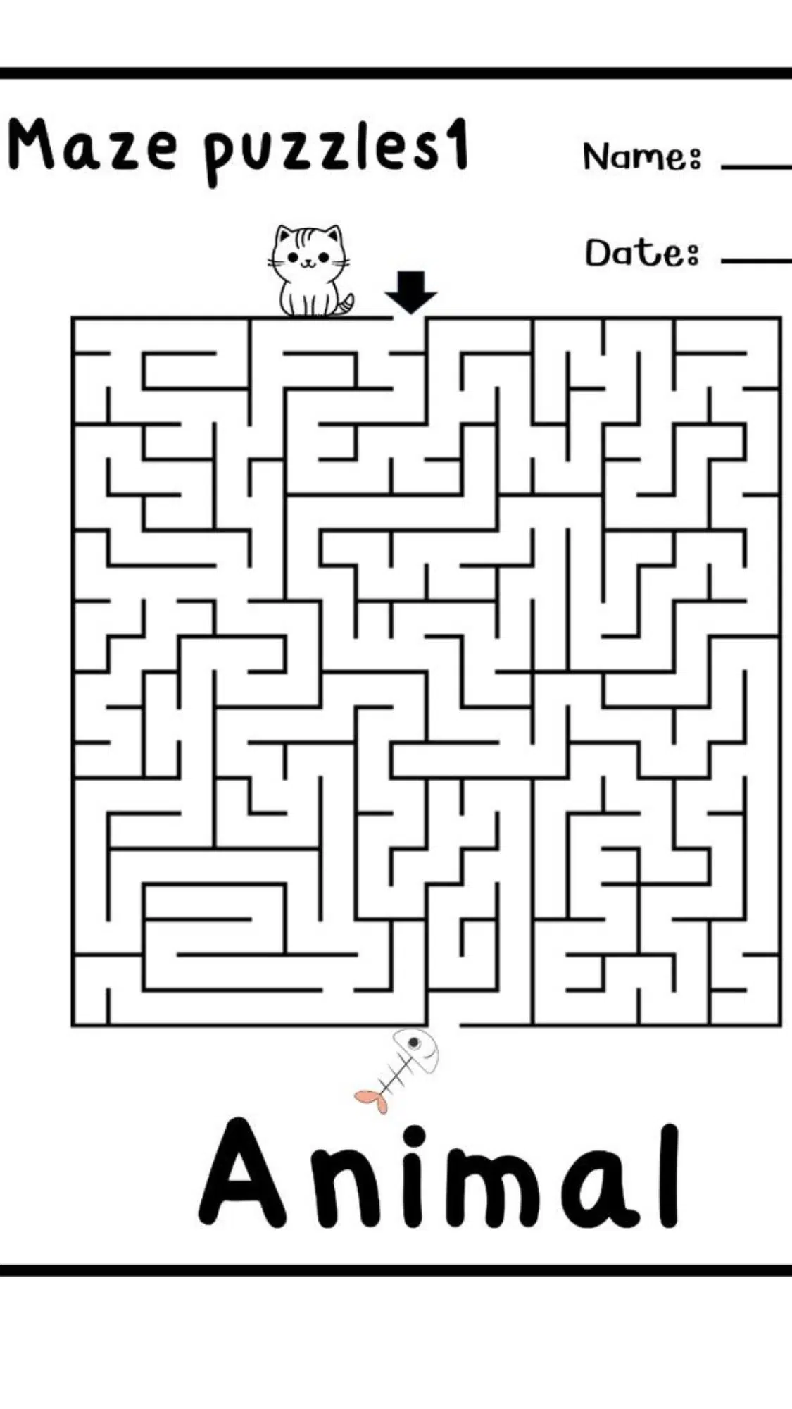 3. Medial N Word Maze