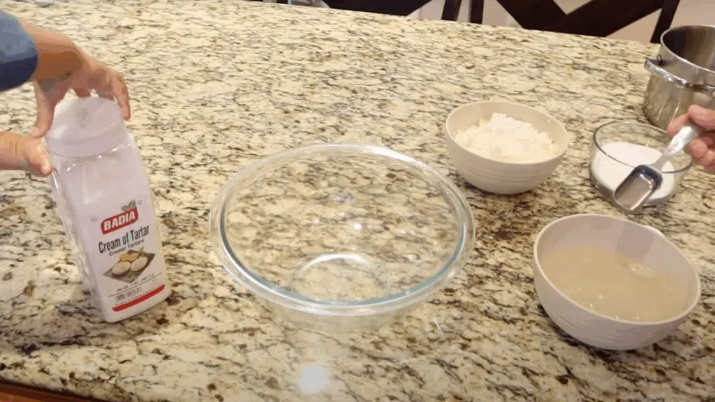 Add Oil and Cream of Tartar