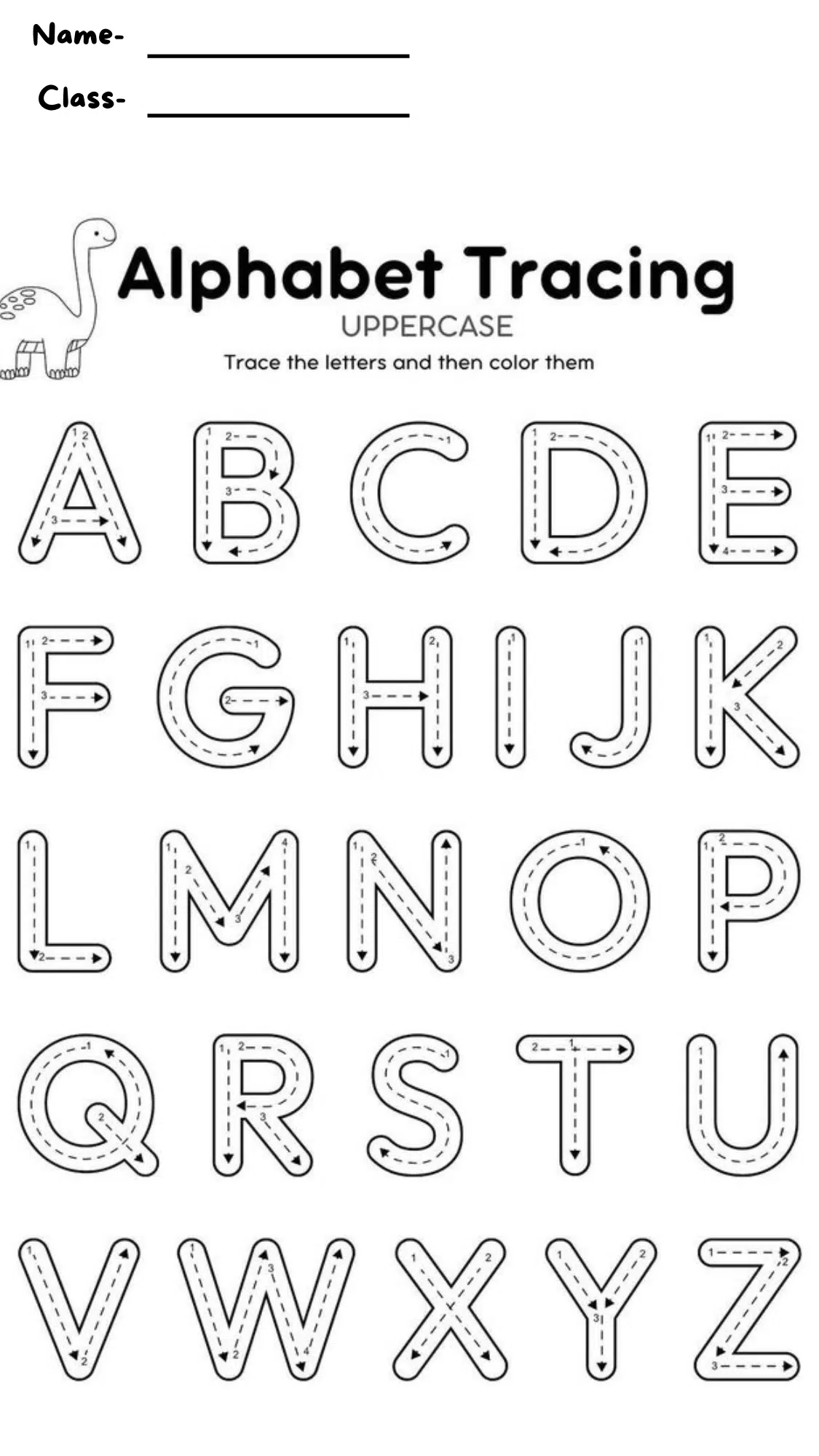 Alphabet Tracing Mats