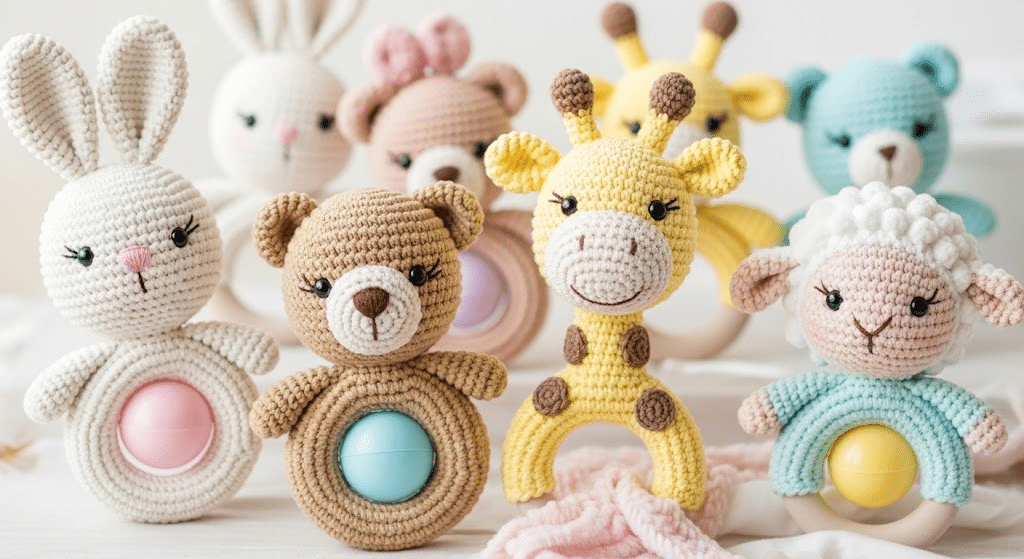 Amigurumi Animal Rattles