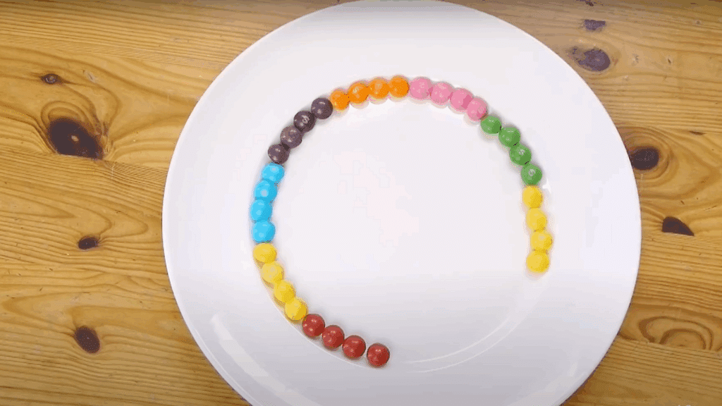 Arrange the Skittles in a Pattern