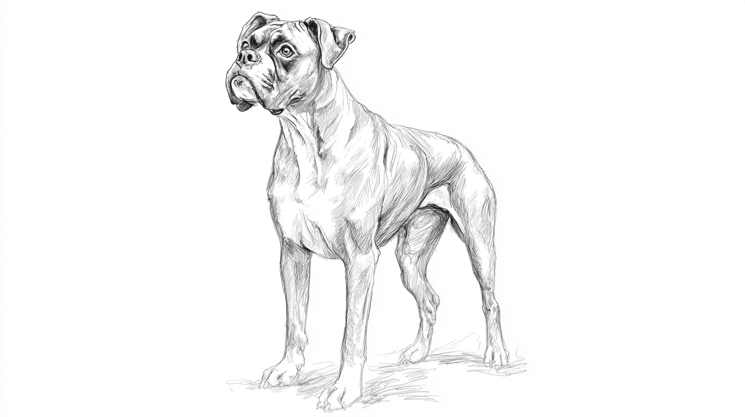 Boxer in A Guard Stance