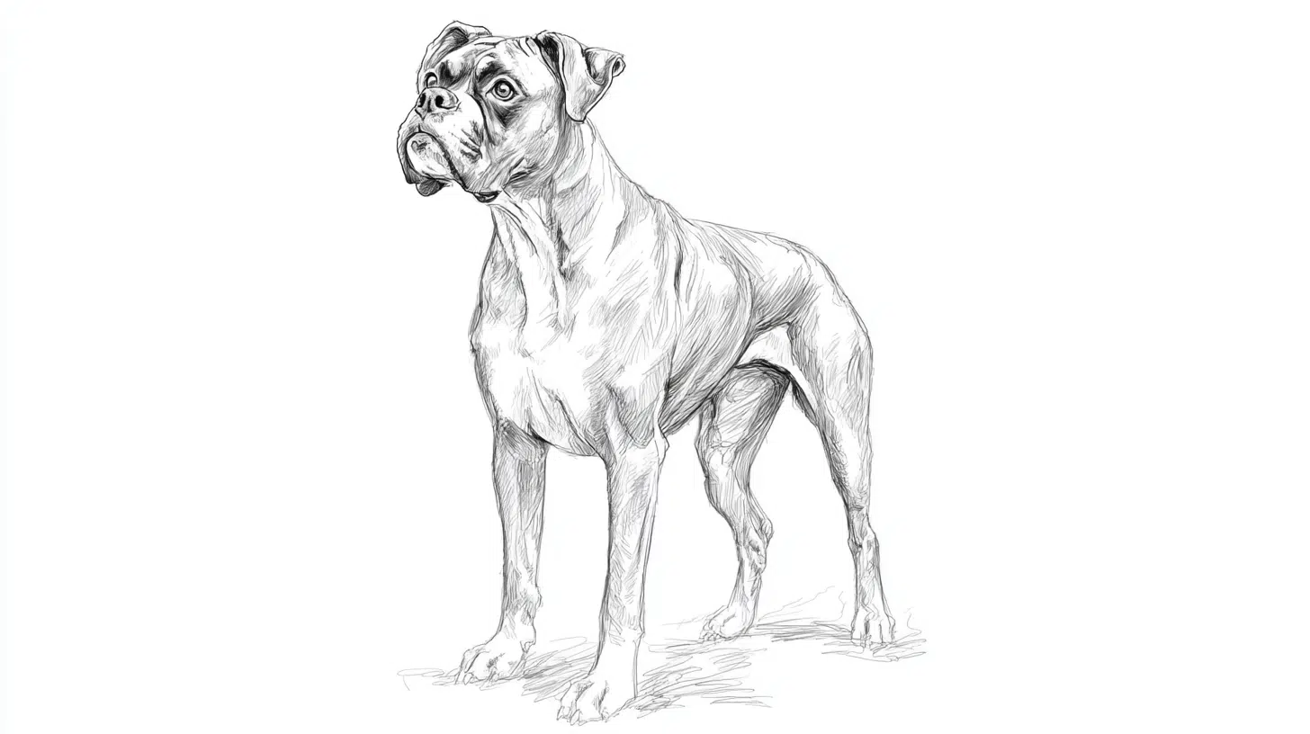Boxer in A Guard Stance
