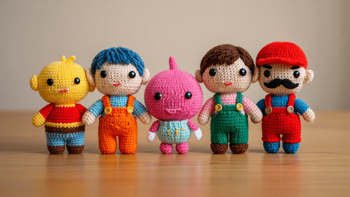 Cartoon Character Amigurumi Dolls