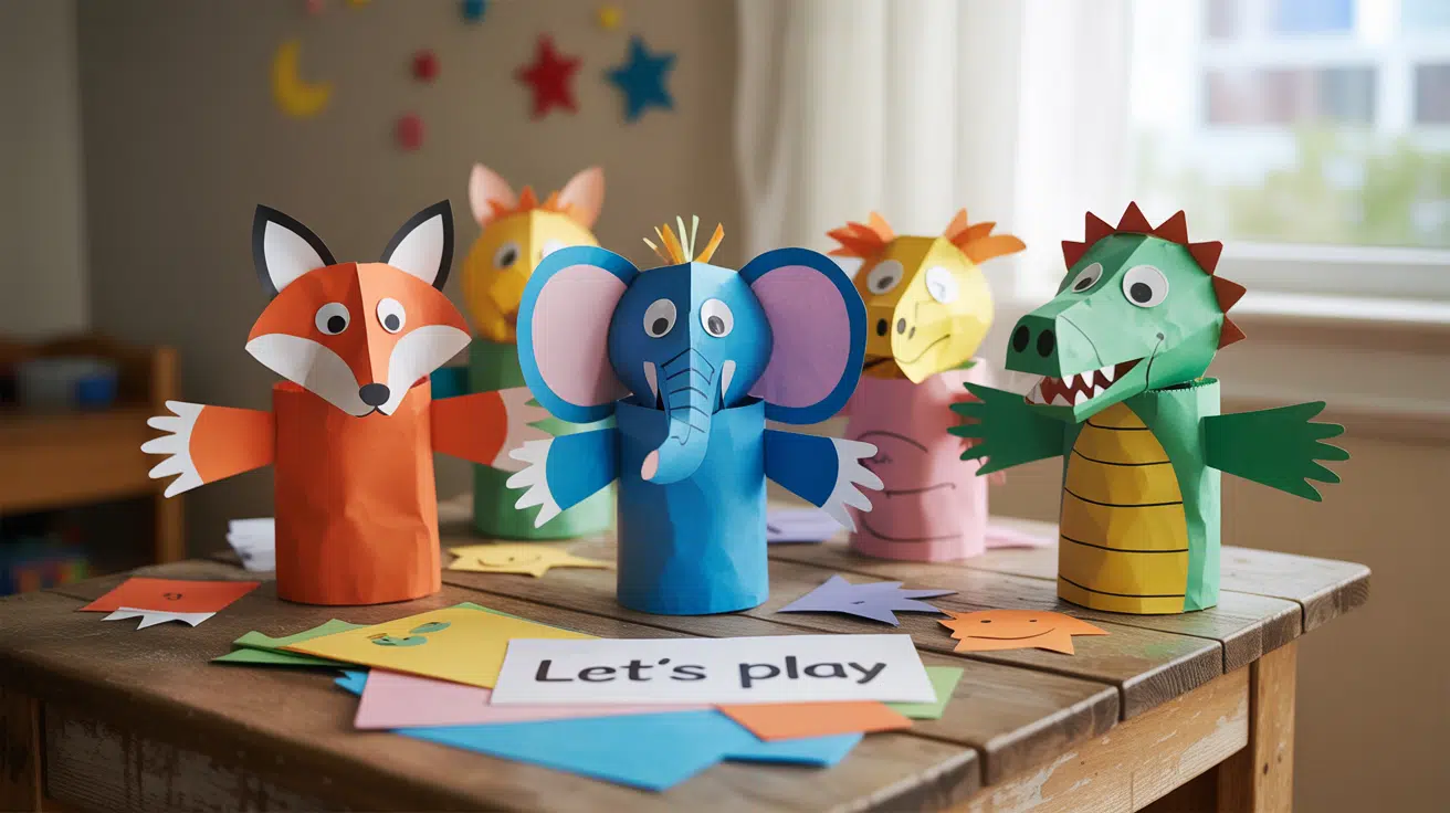 DIY Paper Bag Puppets