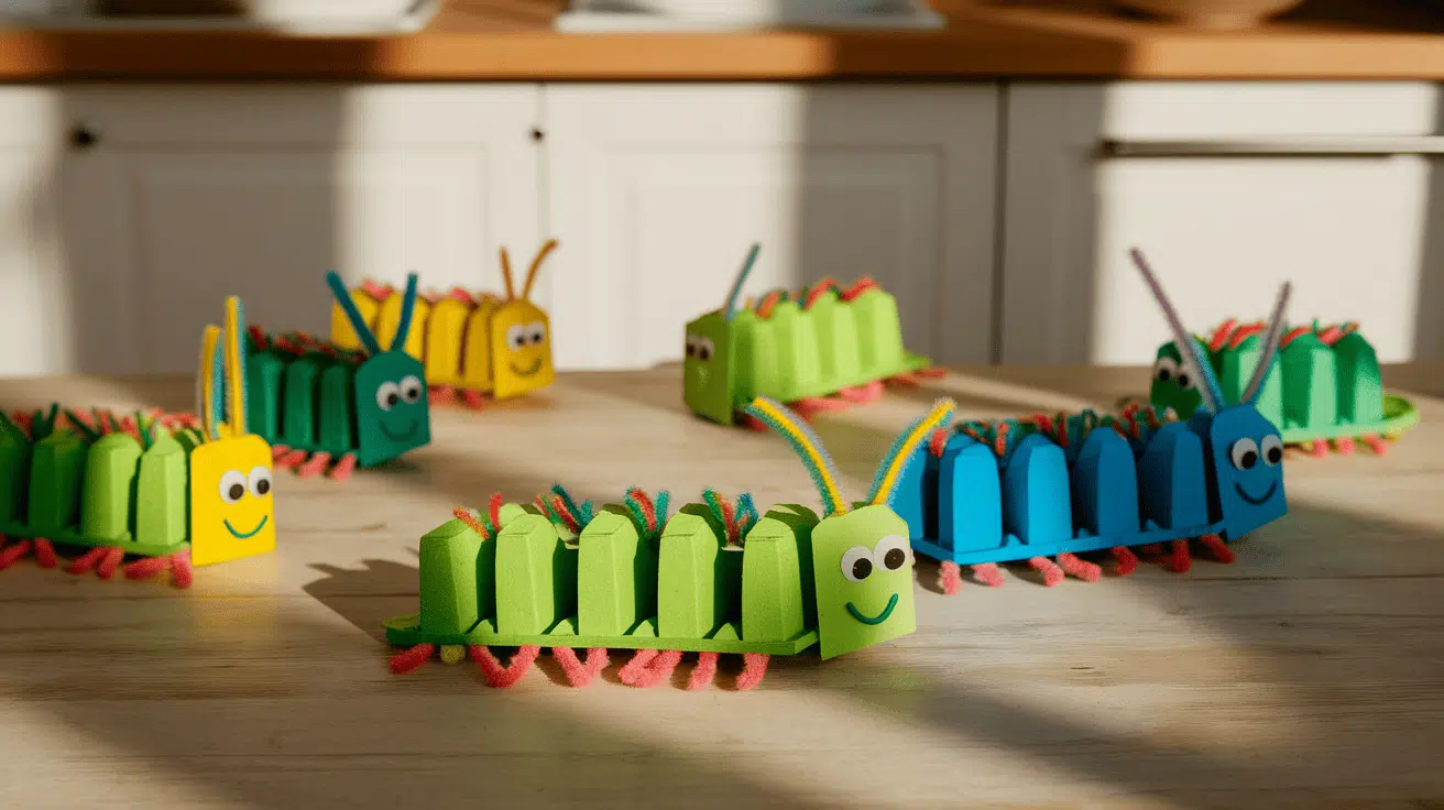 Egg Carton Caterpillars