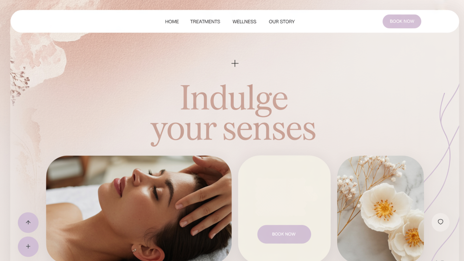 Example 4: Luxury Spa Site (Pink–Rose–Lavender)