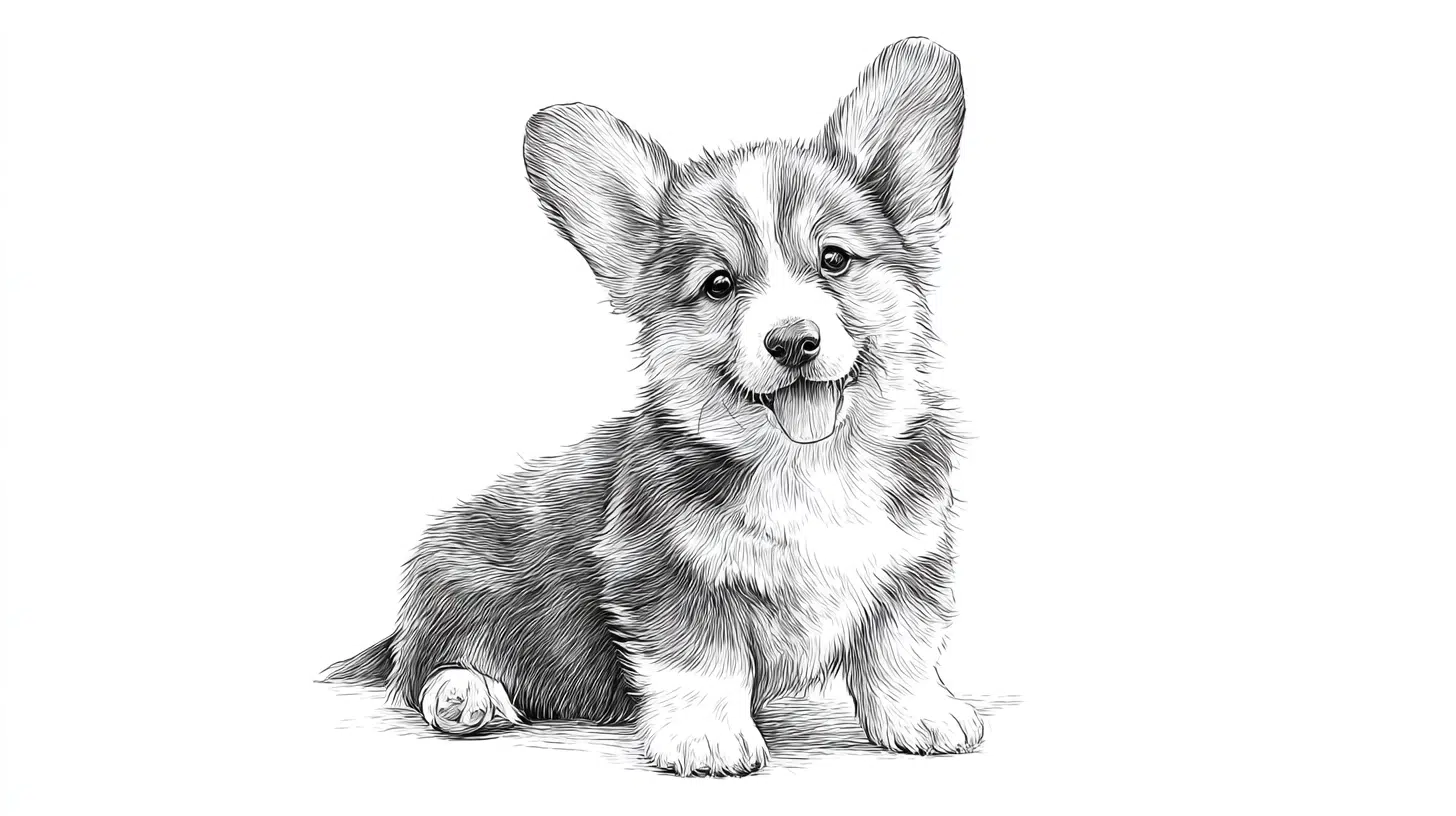 Floppy-Eared Corgi Puppy