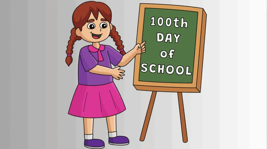Free 100th Day of School Coloring Page