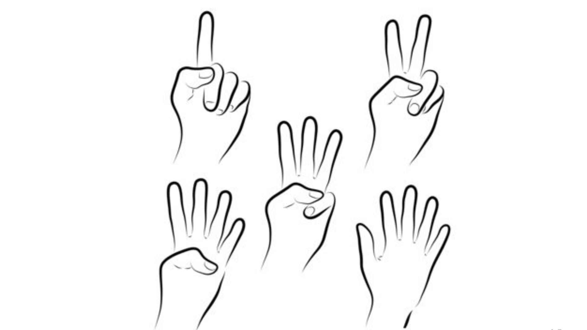 Hands Counting or Numbering