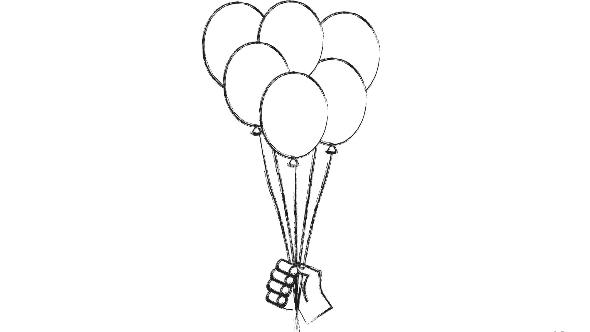 Hands Holding Balloons or Strings