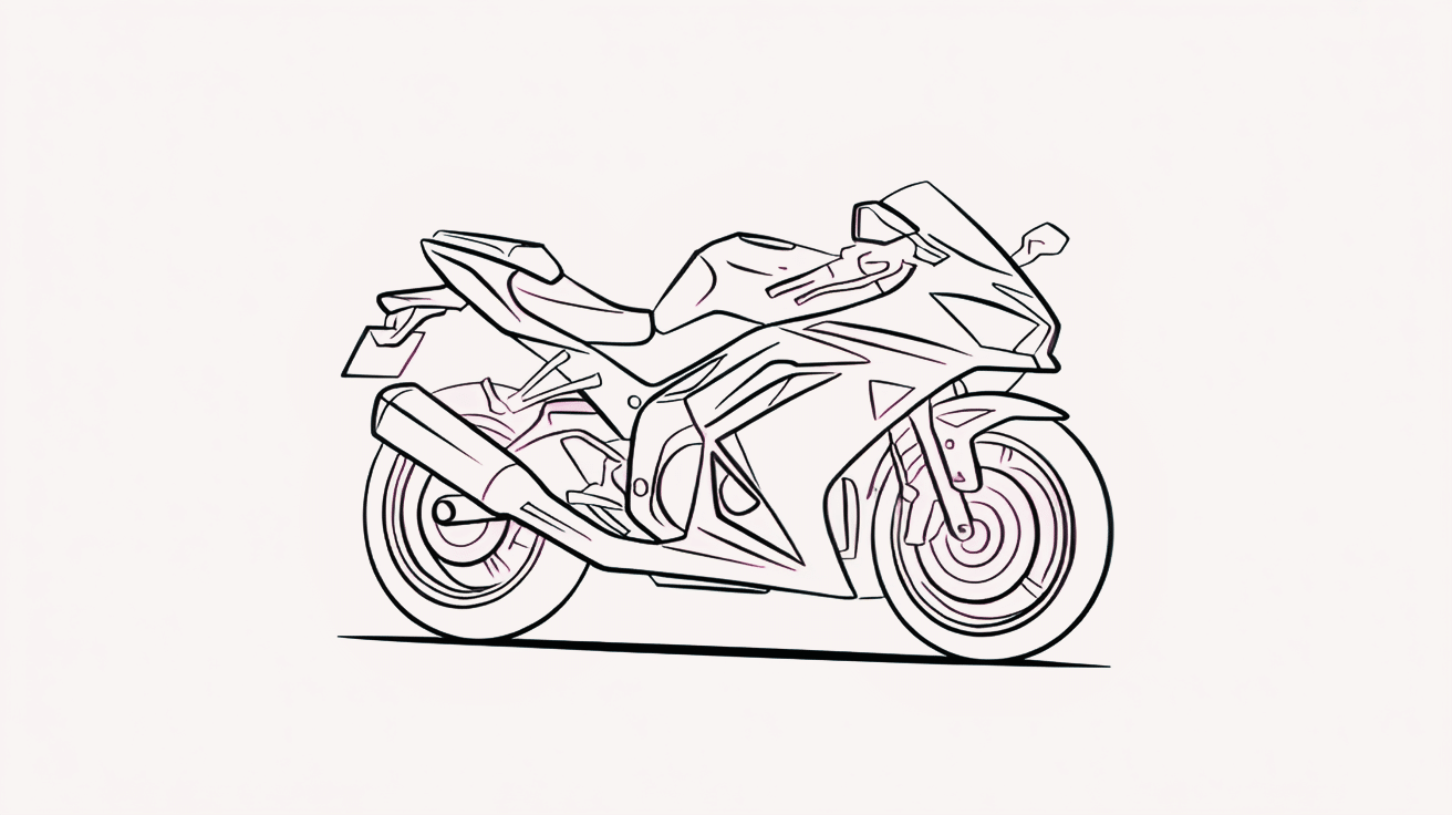 How To Draw A Motorcycle Easy In Just A Few Steps Meredith Plays