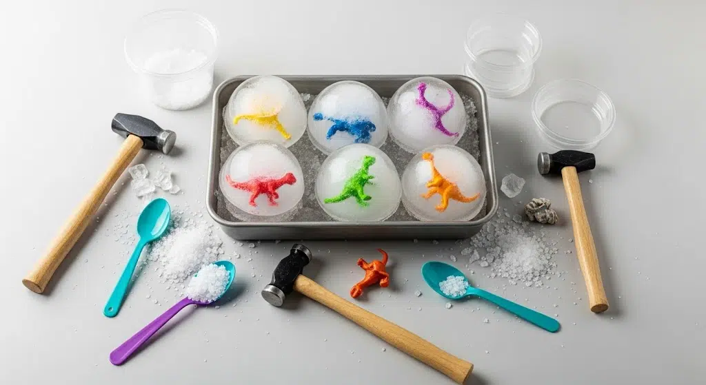 Icy Dinosaur Egg Excavation