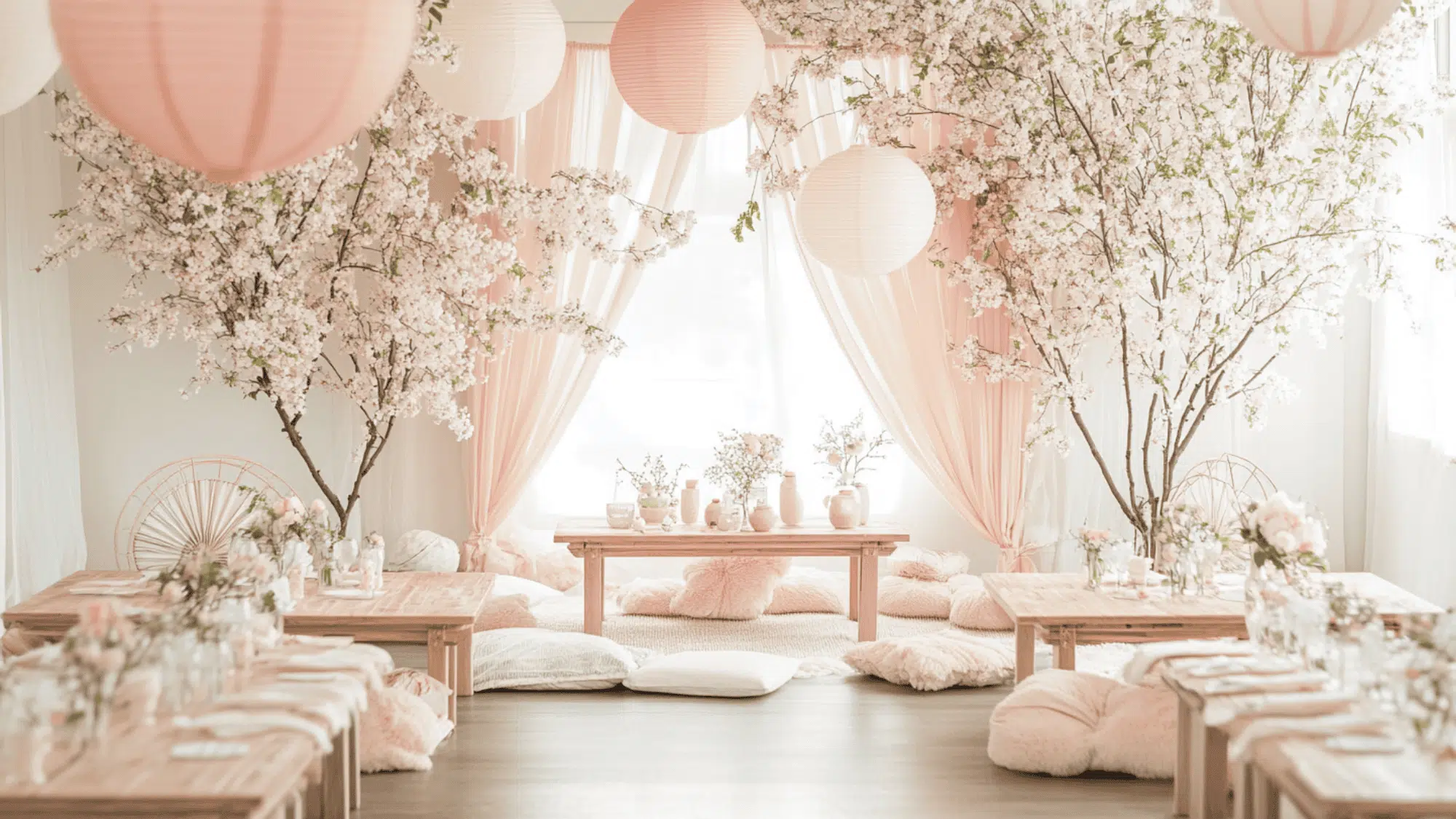 Japanese Cherry Blossom Twins