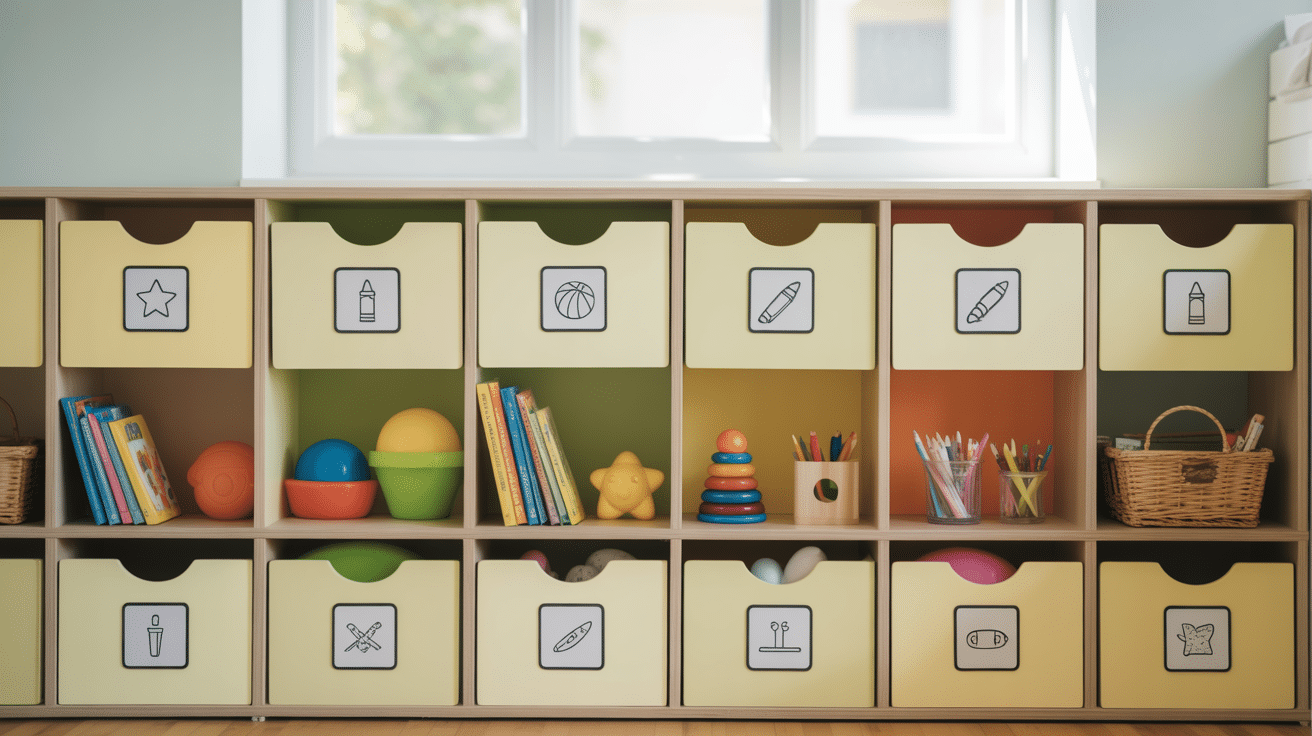 Labeling with Icons for Pre-readers