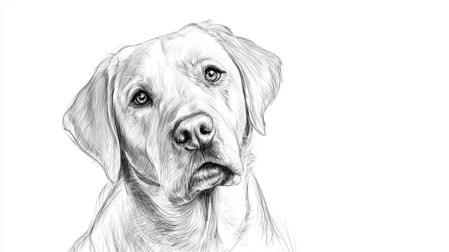 Labrador with Expressive Eyes