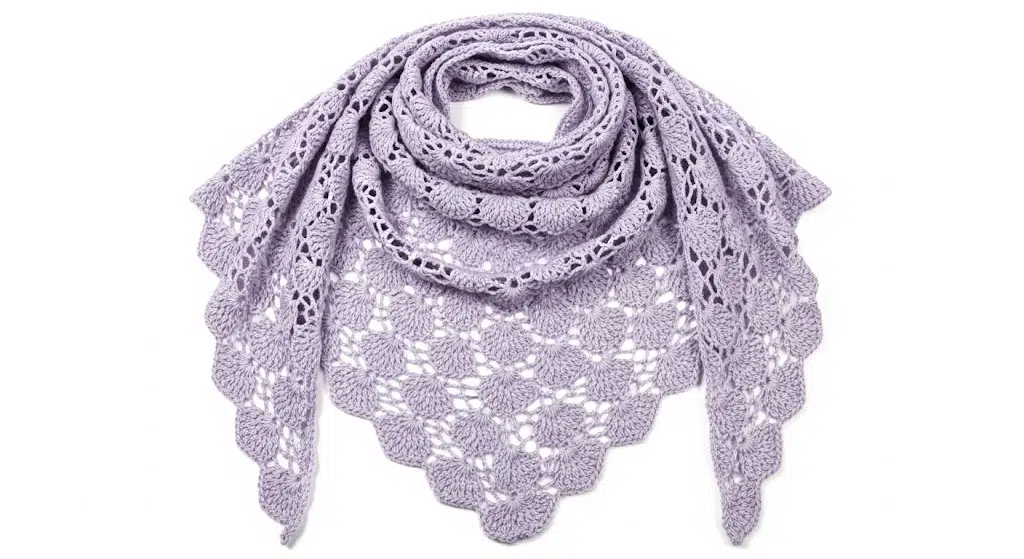 Lacy Shell Stitch Shawl
