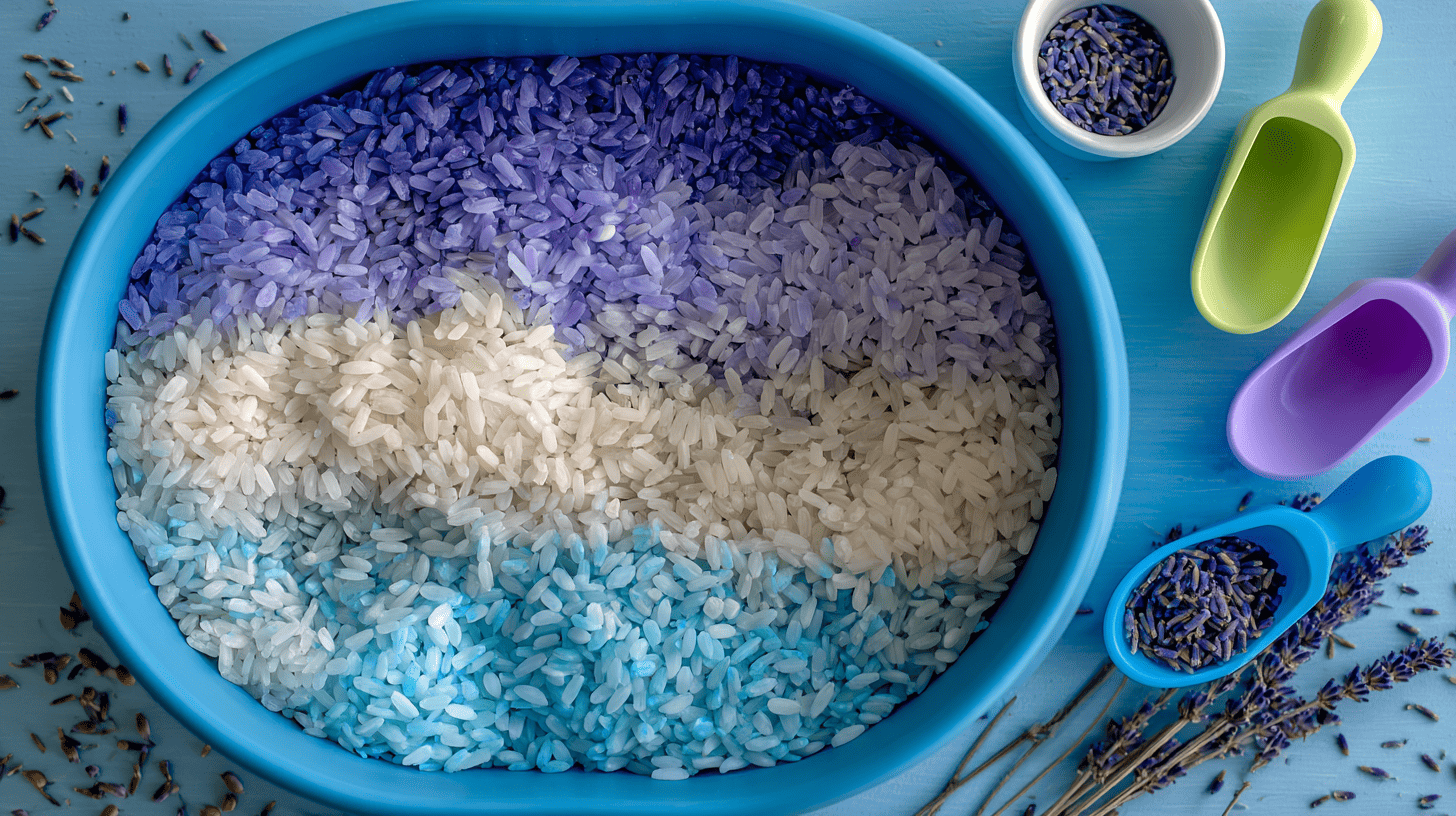 Lavender Rice Calming Bin