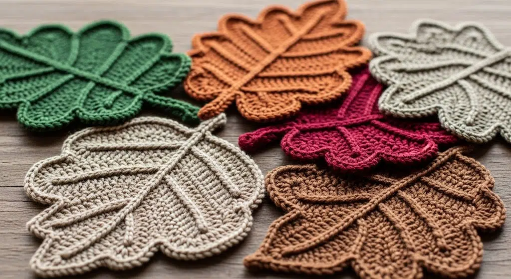 Leaf-Shaped Coasters
