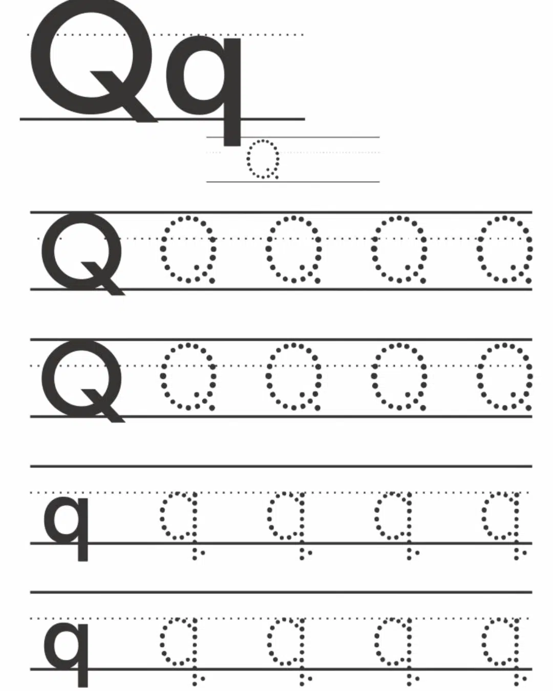 Letter Tracing Worksheet
