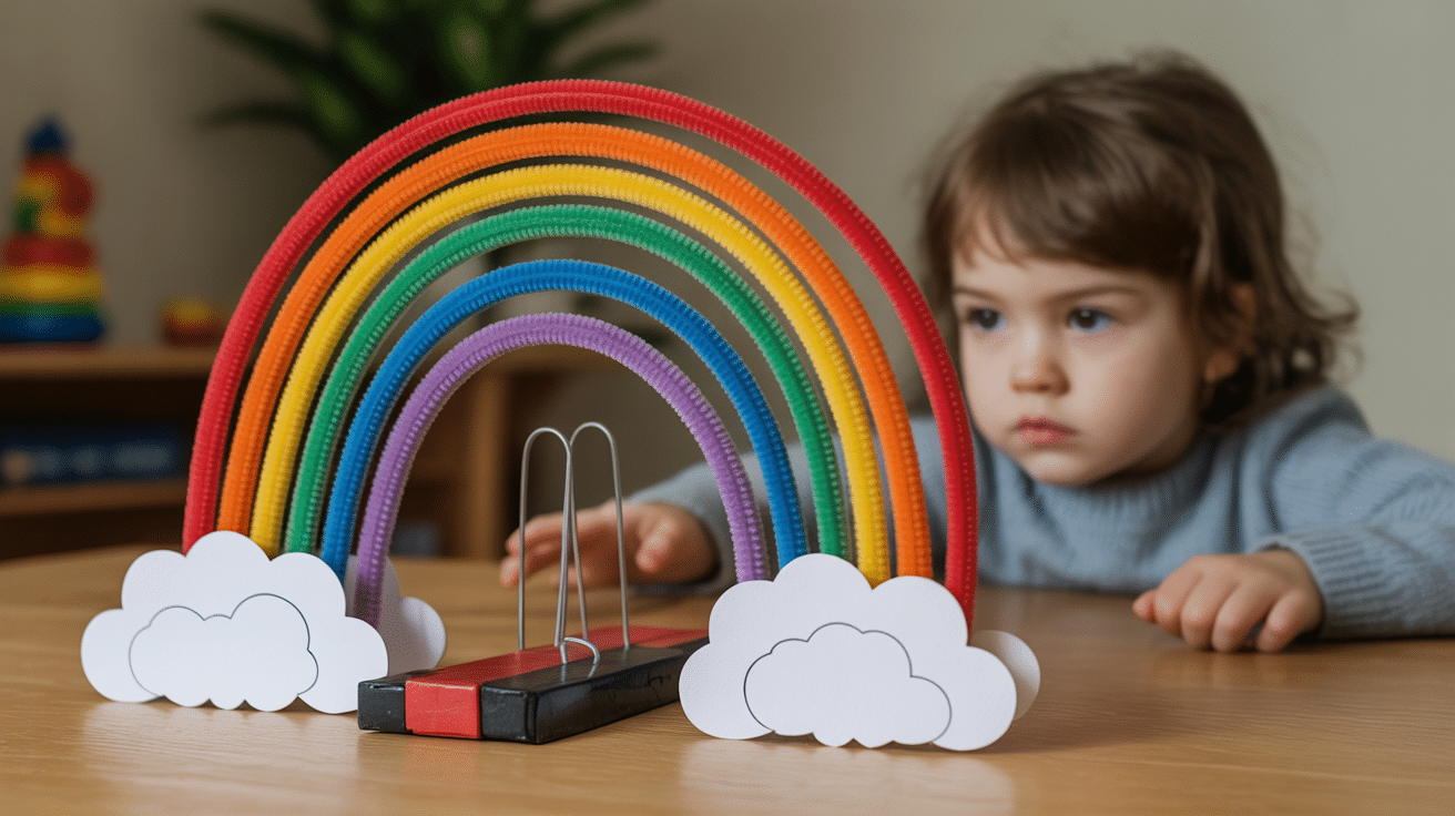 Magnetic Rainbow Bridge with a Hidden Magnet Trap