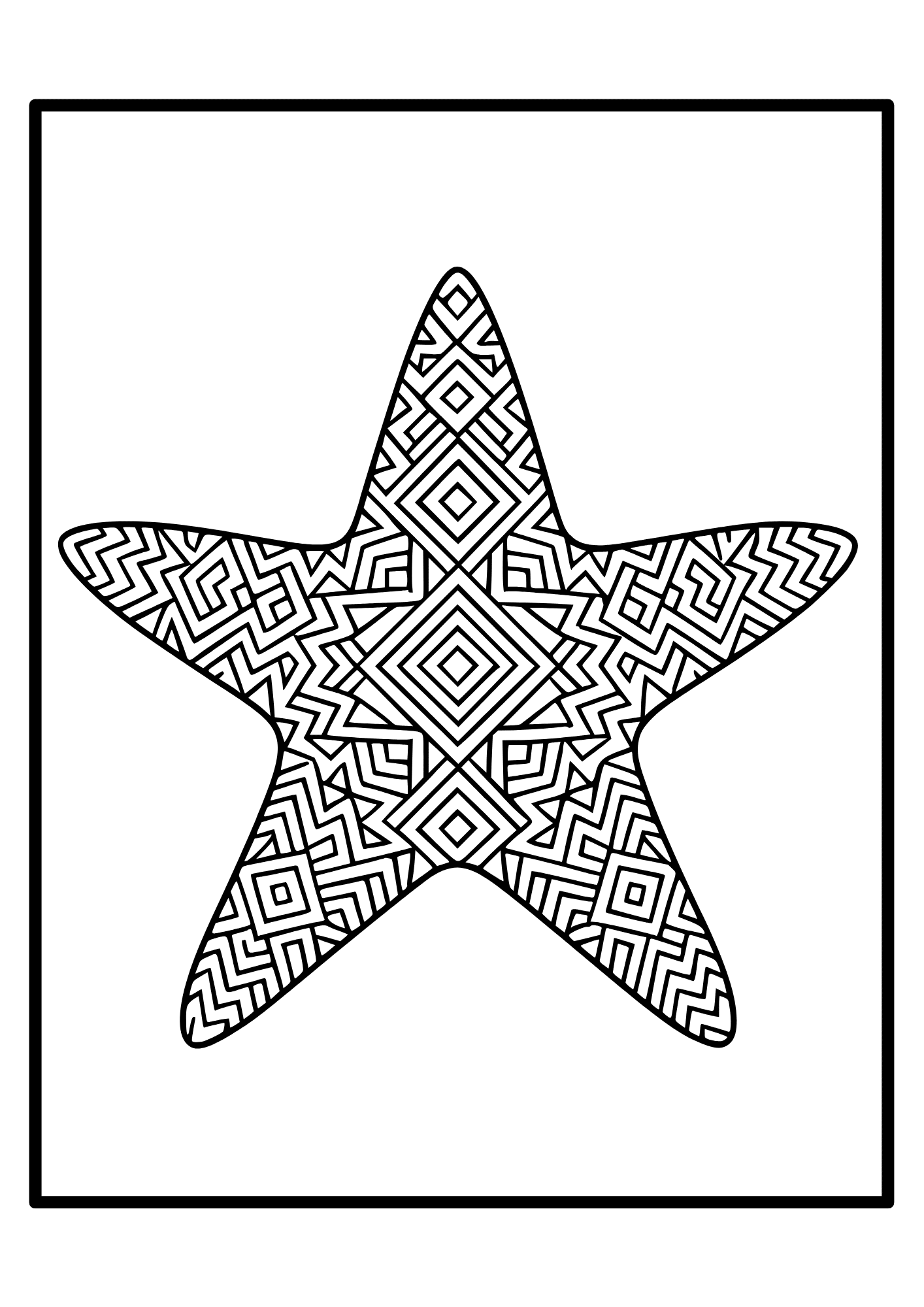 Mandala Starfish Design