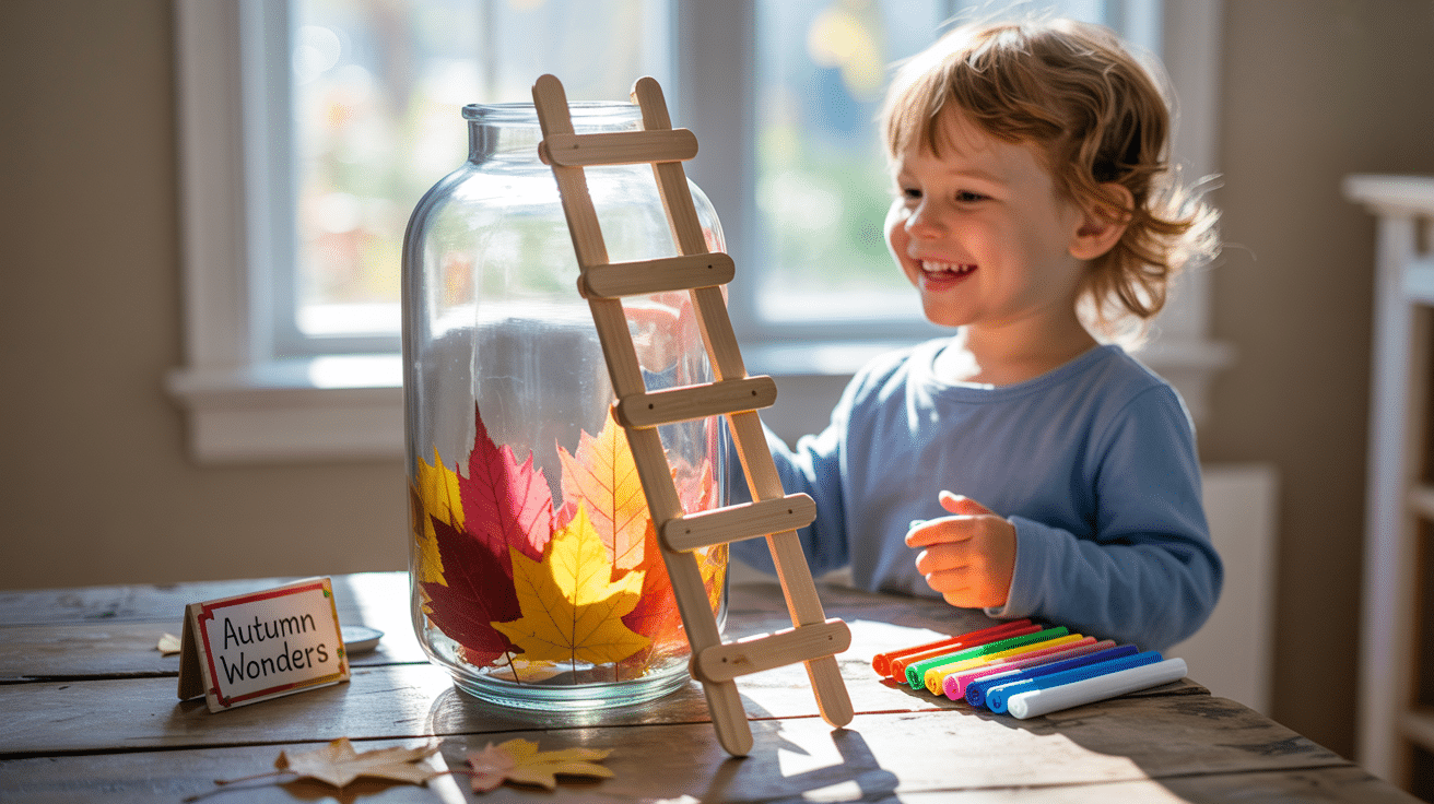 Popsicle Stick Ladder to a Jar