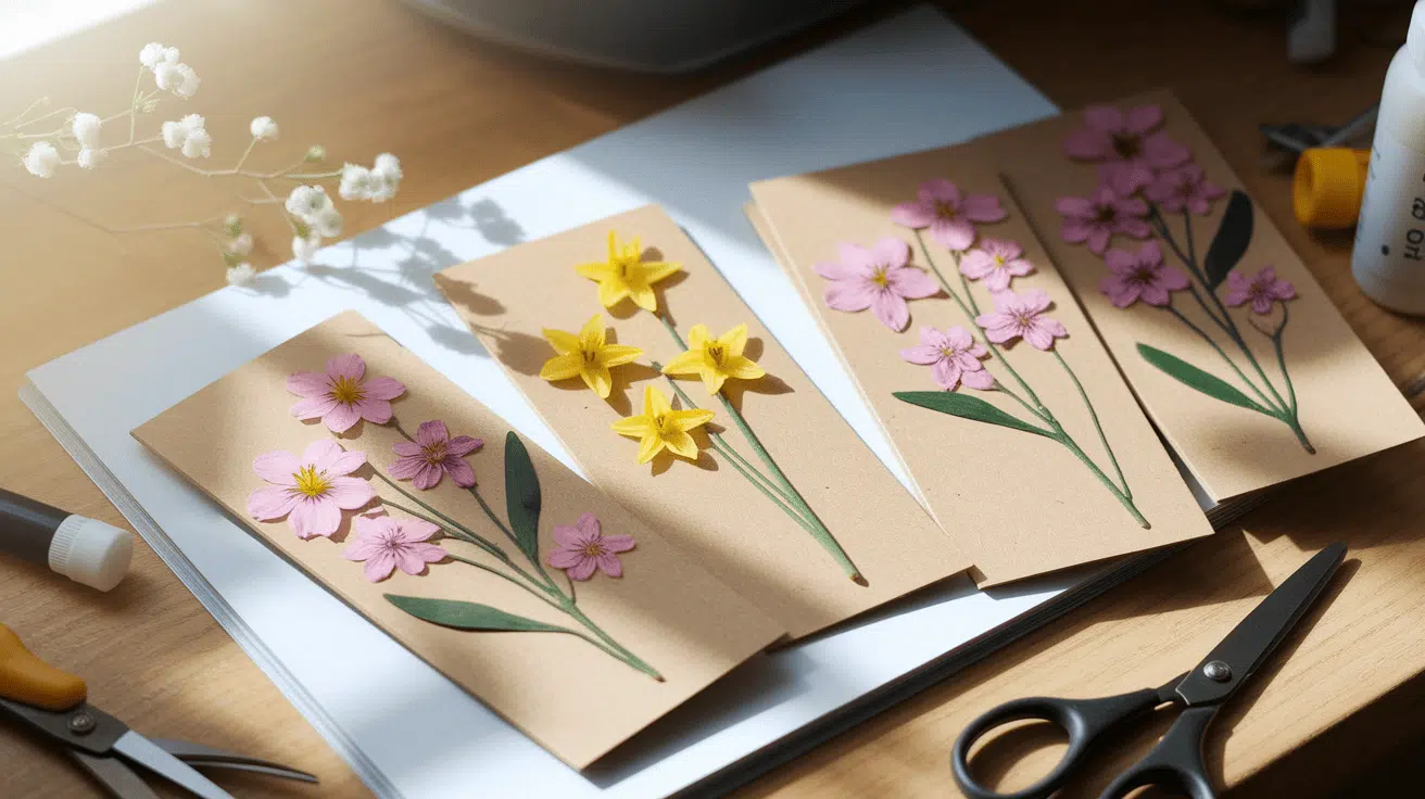 Pressed Flower Bookmarks