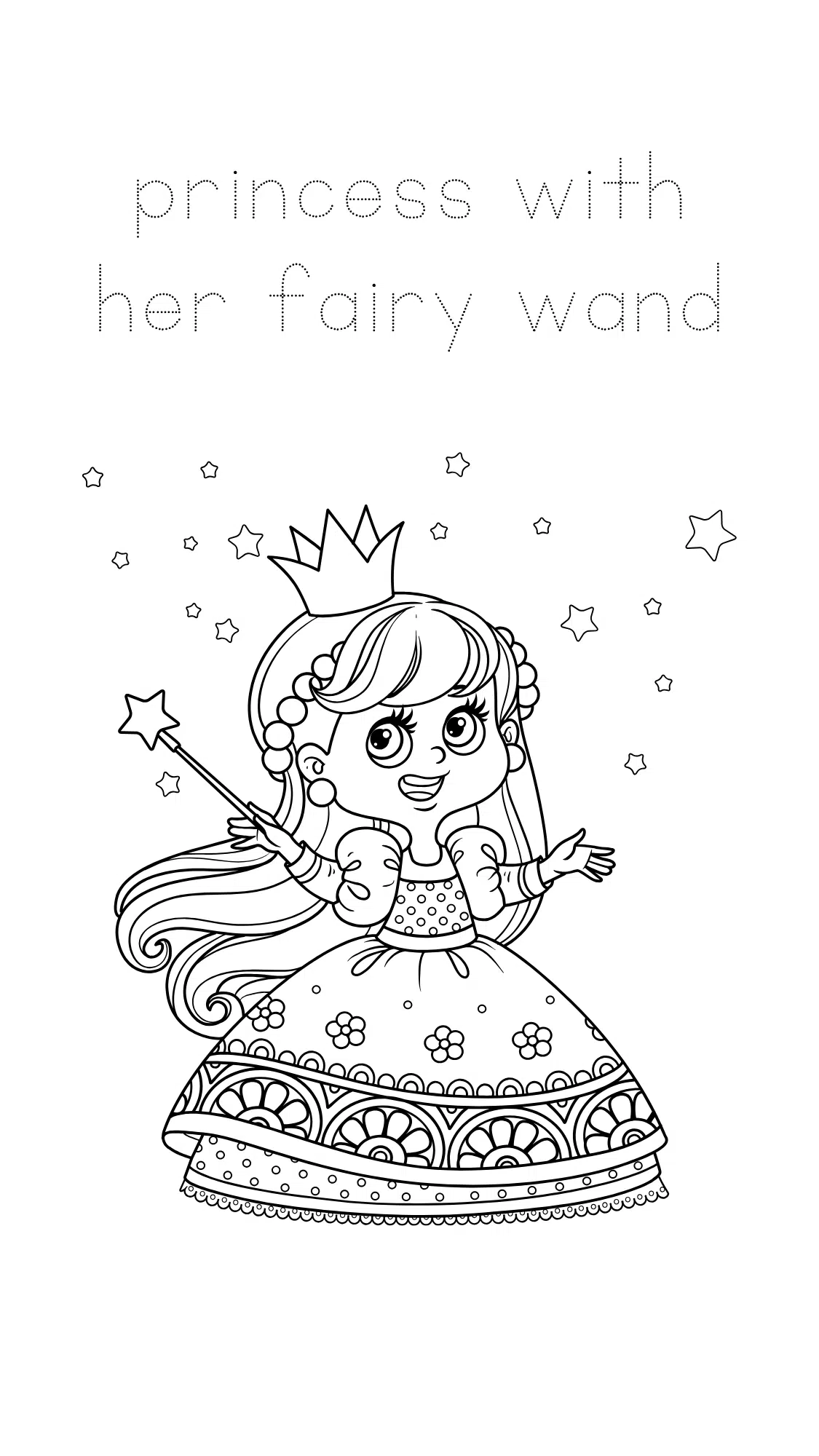 Princess with her Fairy Wand