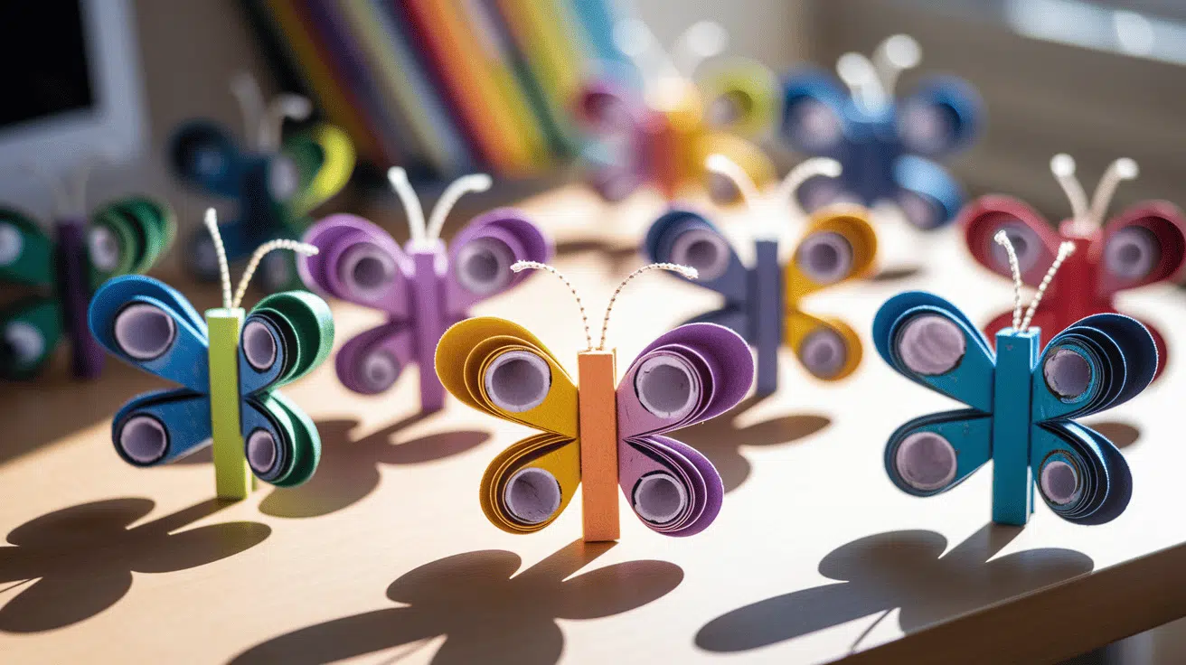 Recycled Paper Roll Butterflies