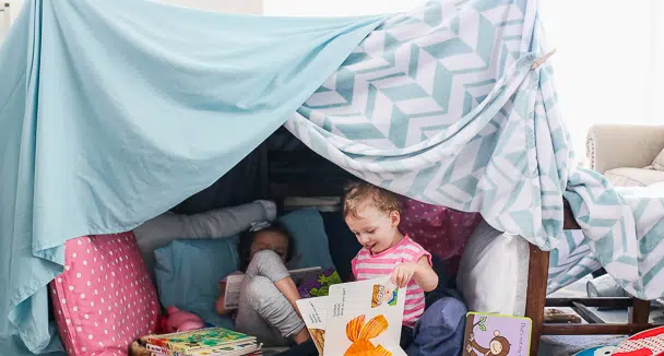 Set up A Blanket Fort