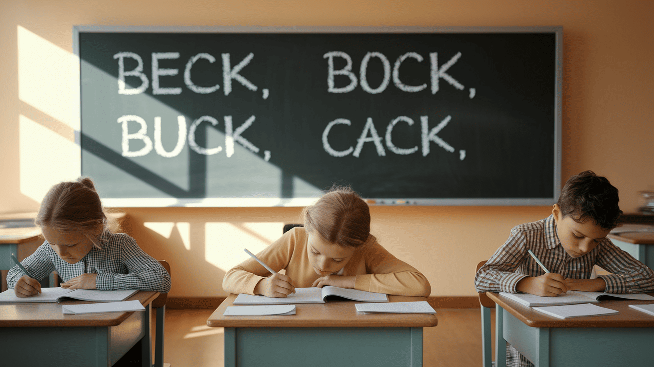 Short and Simple “CK” Words