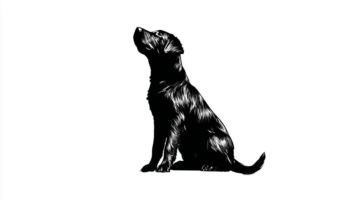 Sitting Dog Silhouette